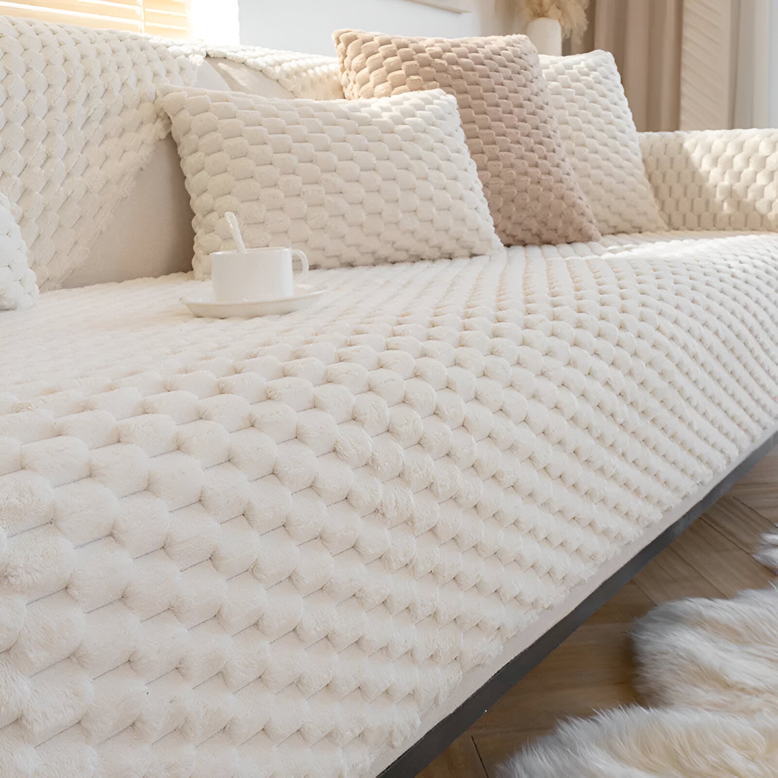 WeaveFluff™ Non-Slip Sofa Cover - Stylish Couch Covers for Dogs and Families 8