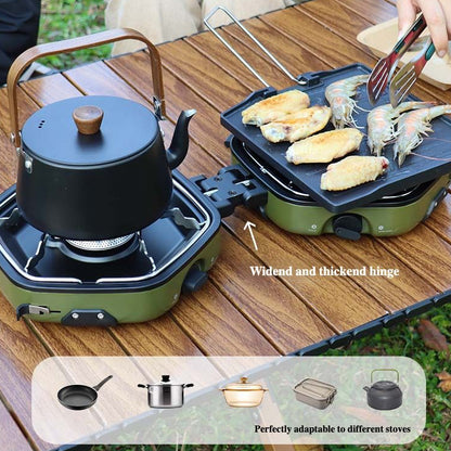 MANIKO™ Double Burner Folding Gas Stove