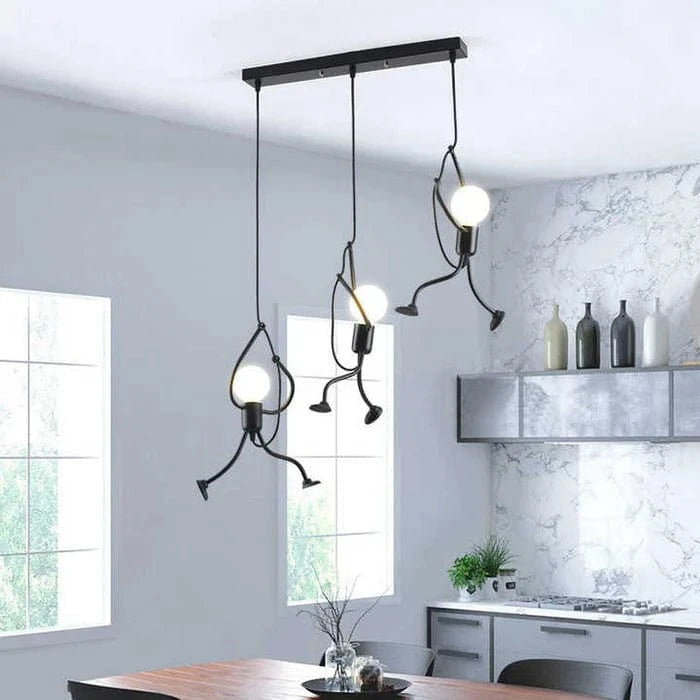 WhimsiGlow™ Pendant Lighting - Playful Iron Design for Kitchen Spaces 2