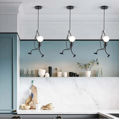 WhimsiGlow™ Pendant Lighting - Playful Iron Design for Kitchen Spaces 4