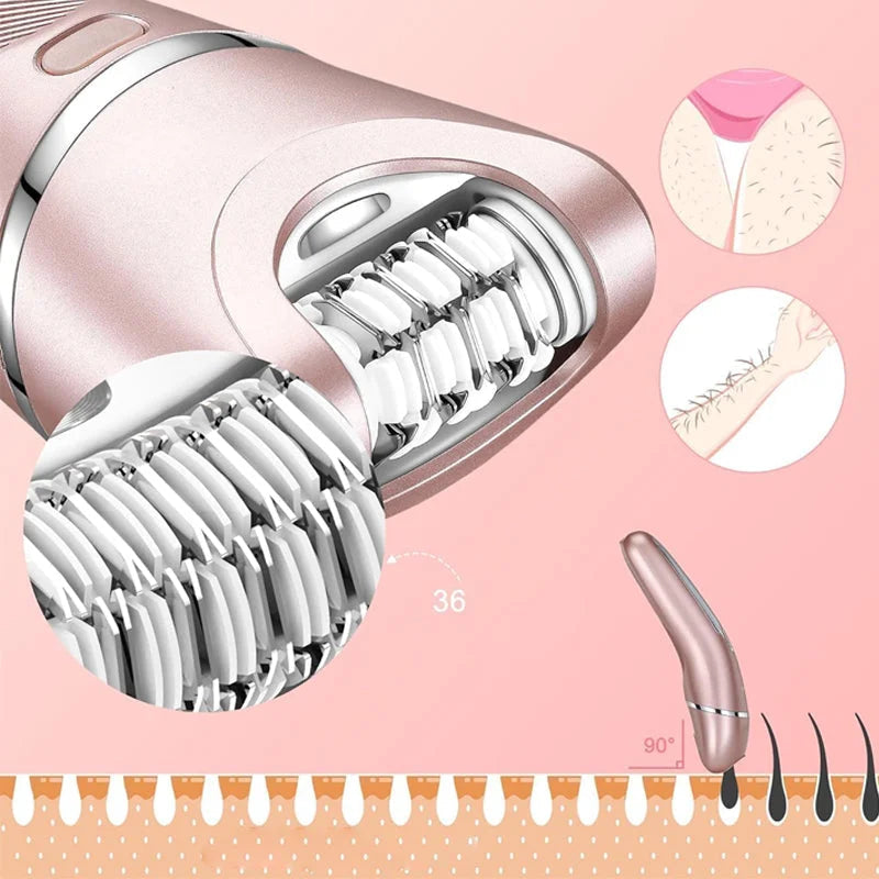 Women's 3-in-1 Waterproof Electric Shaver™ - Effortless Hair Removal for Smooth Skin 3