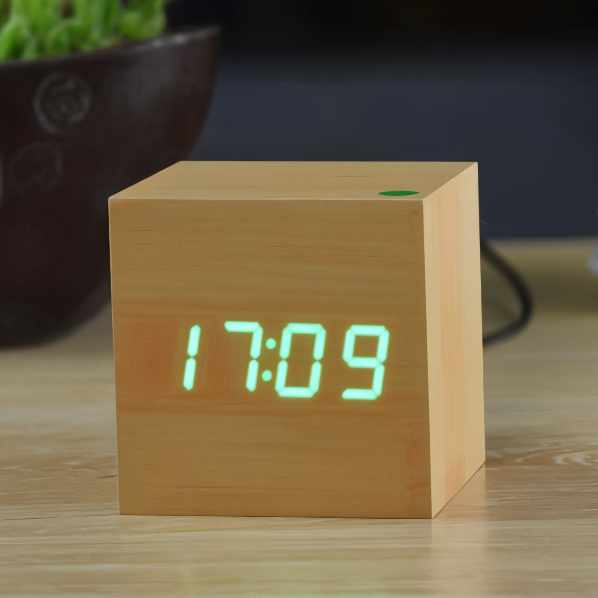 WoodTime™ Elegant Digital LED Alarm Clock for Home Decor and Serenity 2