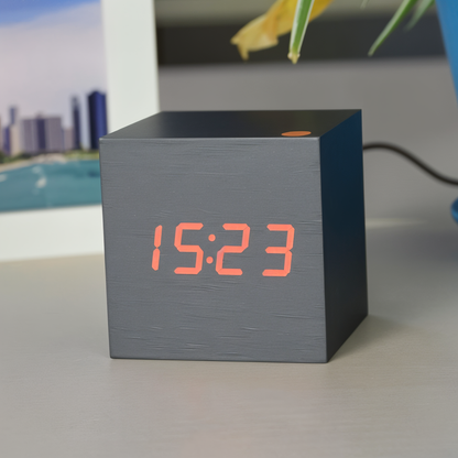 WoodTime™ Elegant Digital LED Alarm Clock for Home Decor and Serenity 8