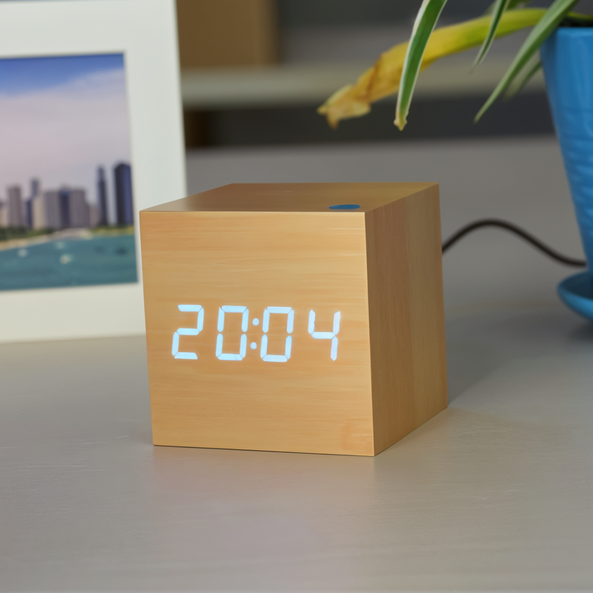 WoodTime™ Elegant Digital LED Alarm Clock for Home Decor and Serenity 9
