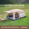 YOUSKY Camping Tent Big Space Outdoor Camping Tents 5-8 Person Double Layer 2 Rooms 1 Living Room Luxury Waterproof Camping Tent