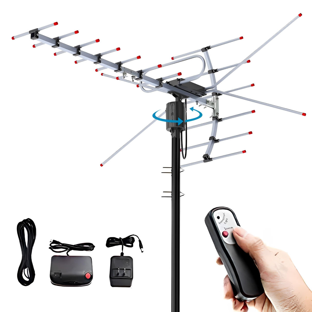 Extra Range 2025™ Digital Outdoor HD TV Antenna for Clear Signal Reception - 1