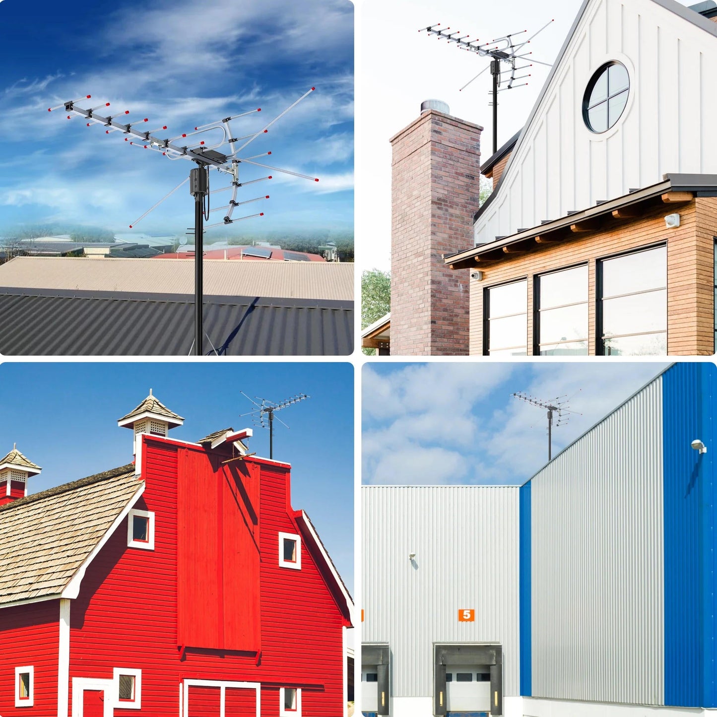 Extra Range 2025™ Digital Outdoor HD TV Antenna for Clear Signal Reception - 8