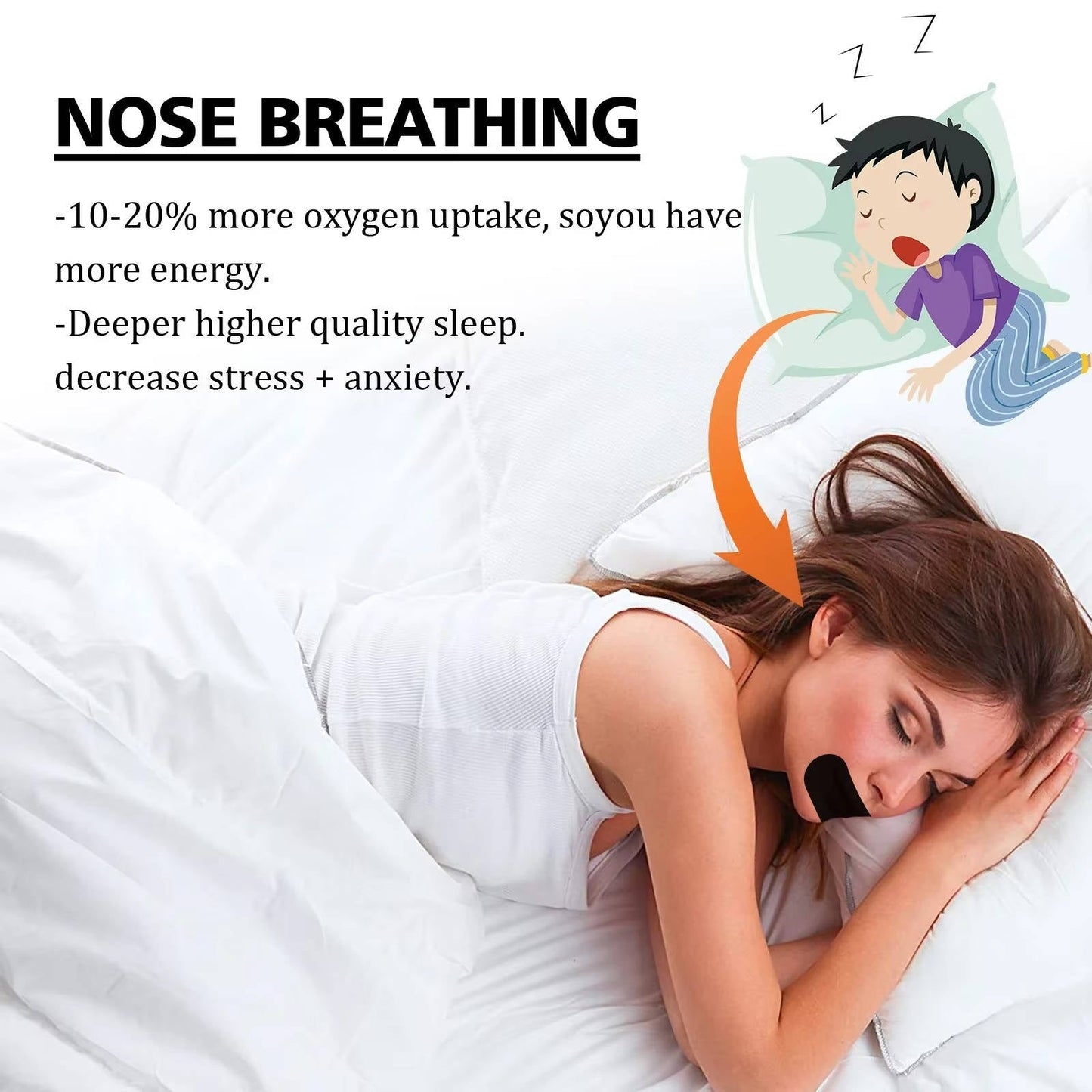 SleepWell™ Mouth Tape for Sleep - Best Anti-Snoring Solution for Restful Nights 3