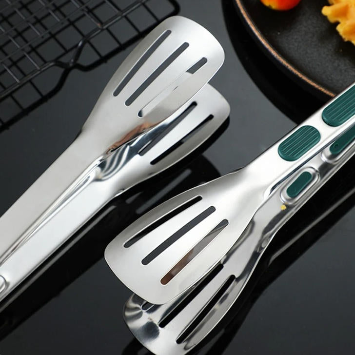 ChefMaster™ Stainless Steel Kitchen Tongs for Cooking, Serving, and Salad Prep 7