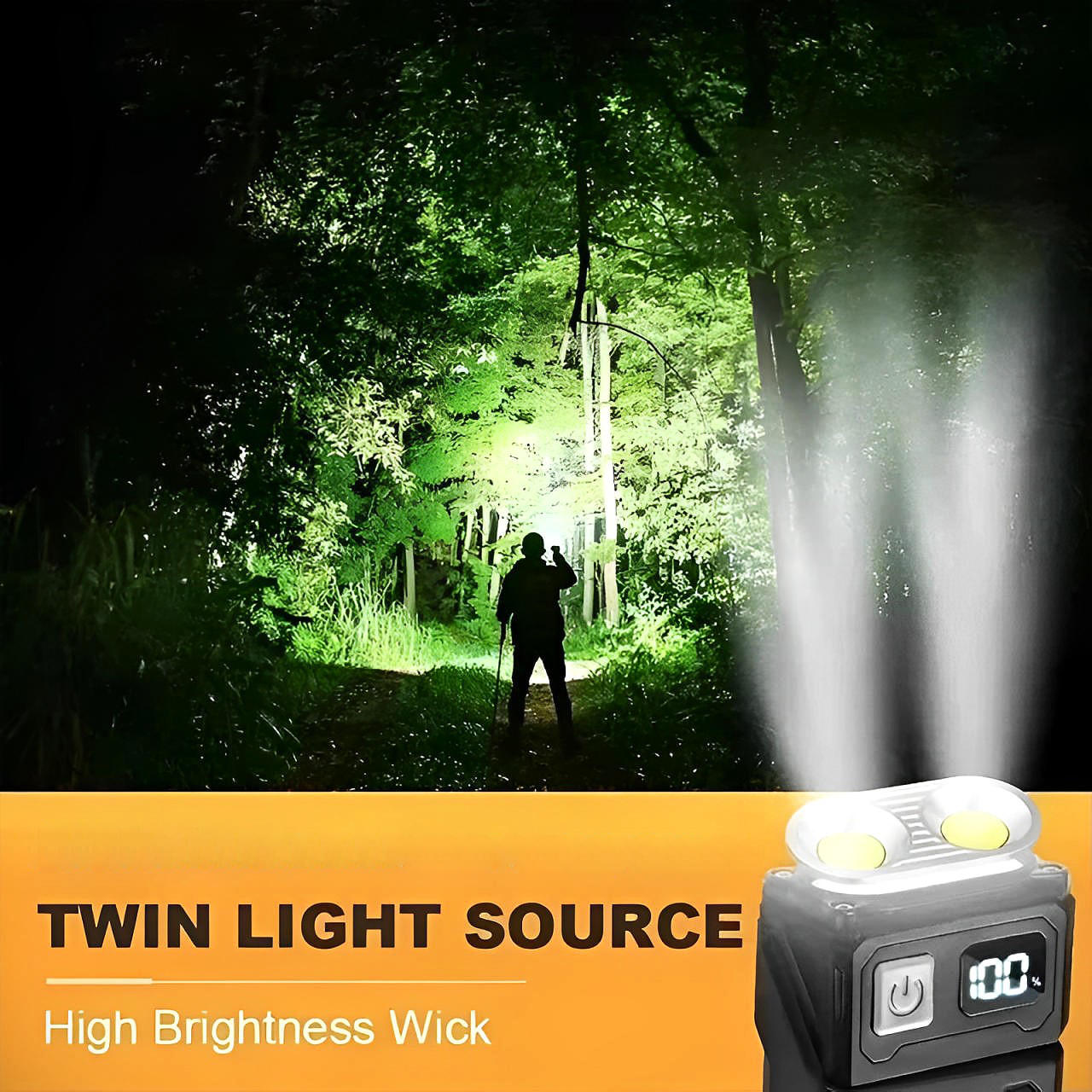 BrightBeam™ Rechargeable Flashlight - Compact & Powerful for Outdoor Enthusiasts 3