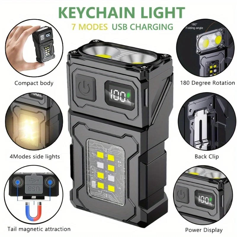 BrightBeam™ Rechargeable Flashlight - Compact & Powerful for Outdoor Enthusiasts 2