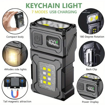 BrightBeam™ Rechargeable Flashlight - Compact & Powerful for Outdoor Enthusiasts 2