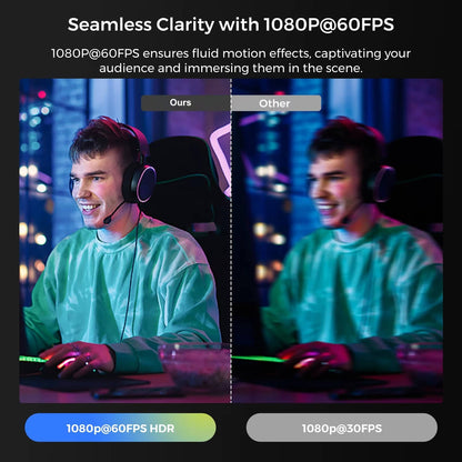 ClearView™ 4K Webcam - Professional Quality Video for Streamers and Online Meetings 3