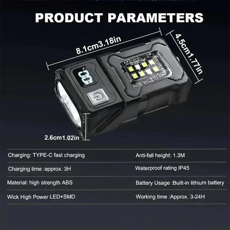 BrightBeam™ Rechargeable Flashlight - Compact & Powerful for Outdoor Enthusiasts 9