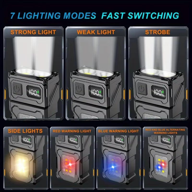 BrightBeam™ Rechargeable Flashlight - Compact & Powerful for Outdoor Enthusiasts 6