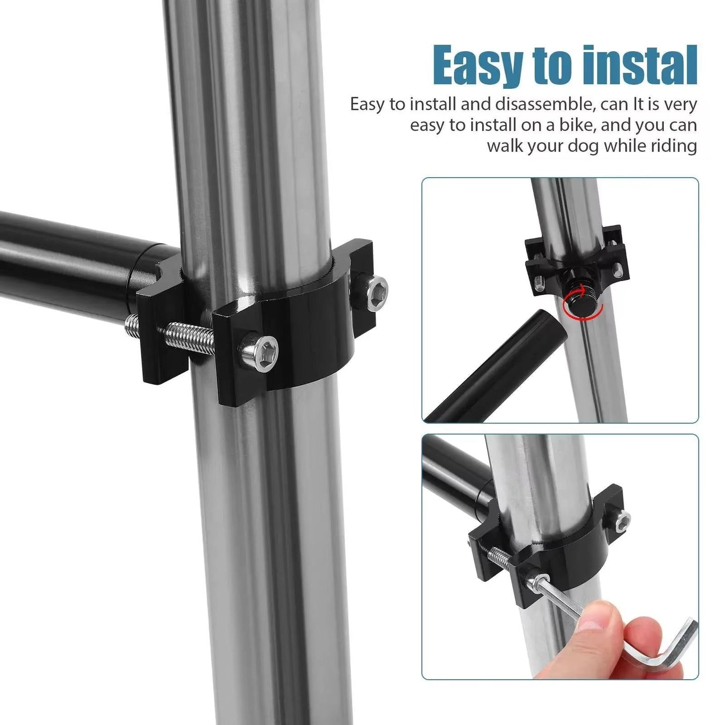 PawRide™ Bike Dog Tow Leash - Enjoy Safe Biking Adventures with Your Dog - 4