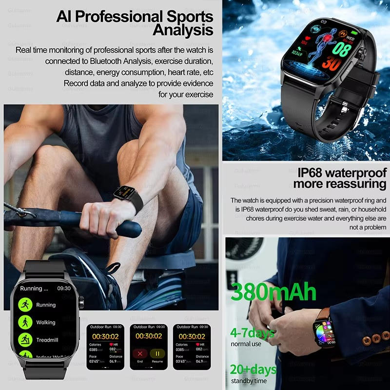 HealthGuard™ Smartwatch for Seniors - Easy Health Monitoring & Connectivity - 2