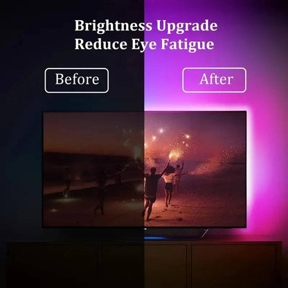GlowBright™ LED Strip Lights - Dynamic Backlight for TVs 55-75 Inches 6