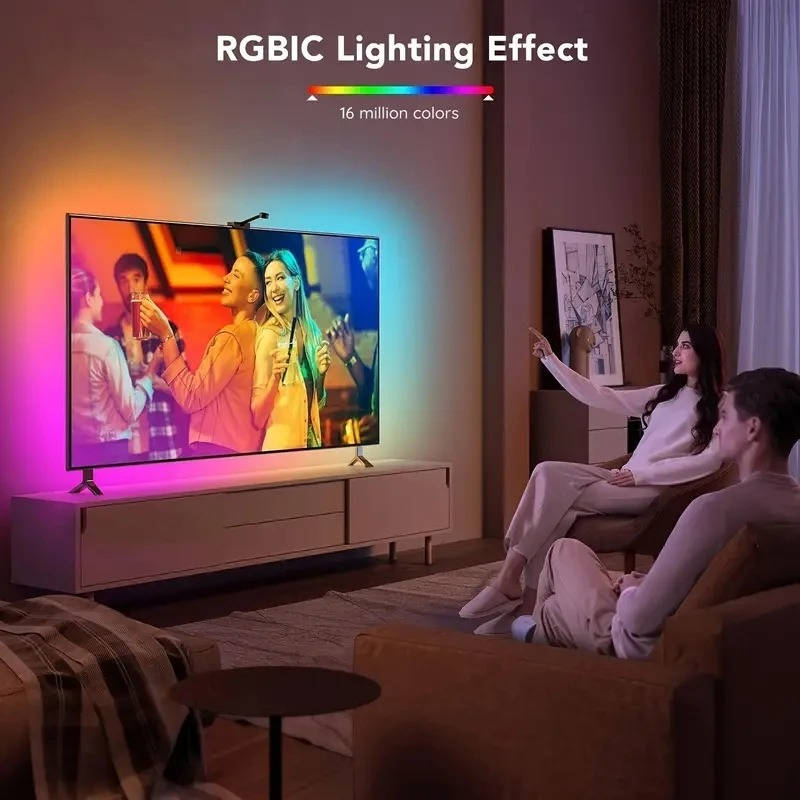 GlowBright™ LED Strip Lights - Dynamic Backlight for TVs 55-75 Inches 2