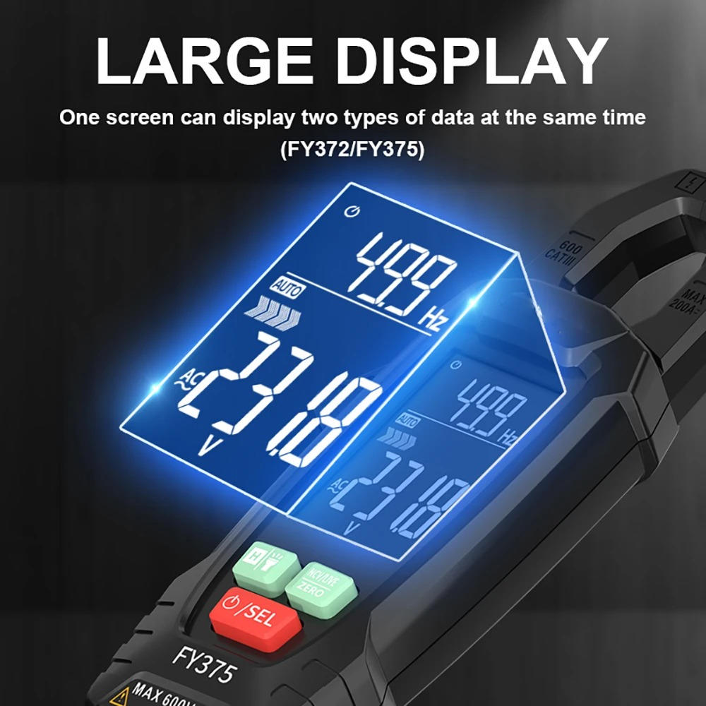 PowerTech™ Clamp Meter for Accurate AC/DC Electrical Testing - Ideal for Professionals - 6