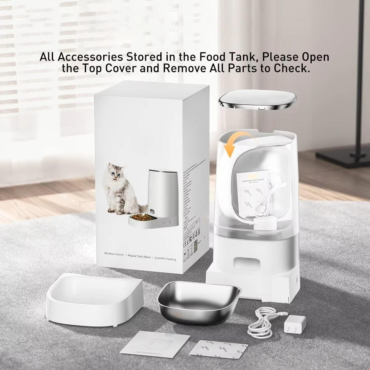 PurrfectFeed™ Automatic Cat Feeder – Best Cat Food Dispenser for Hassle-Free Mealtimes 7