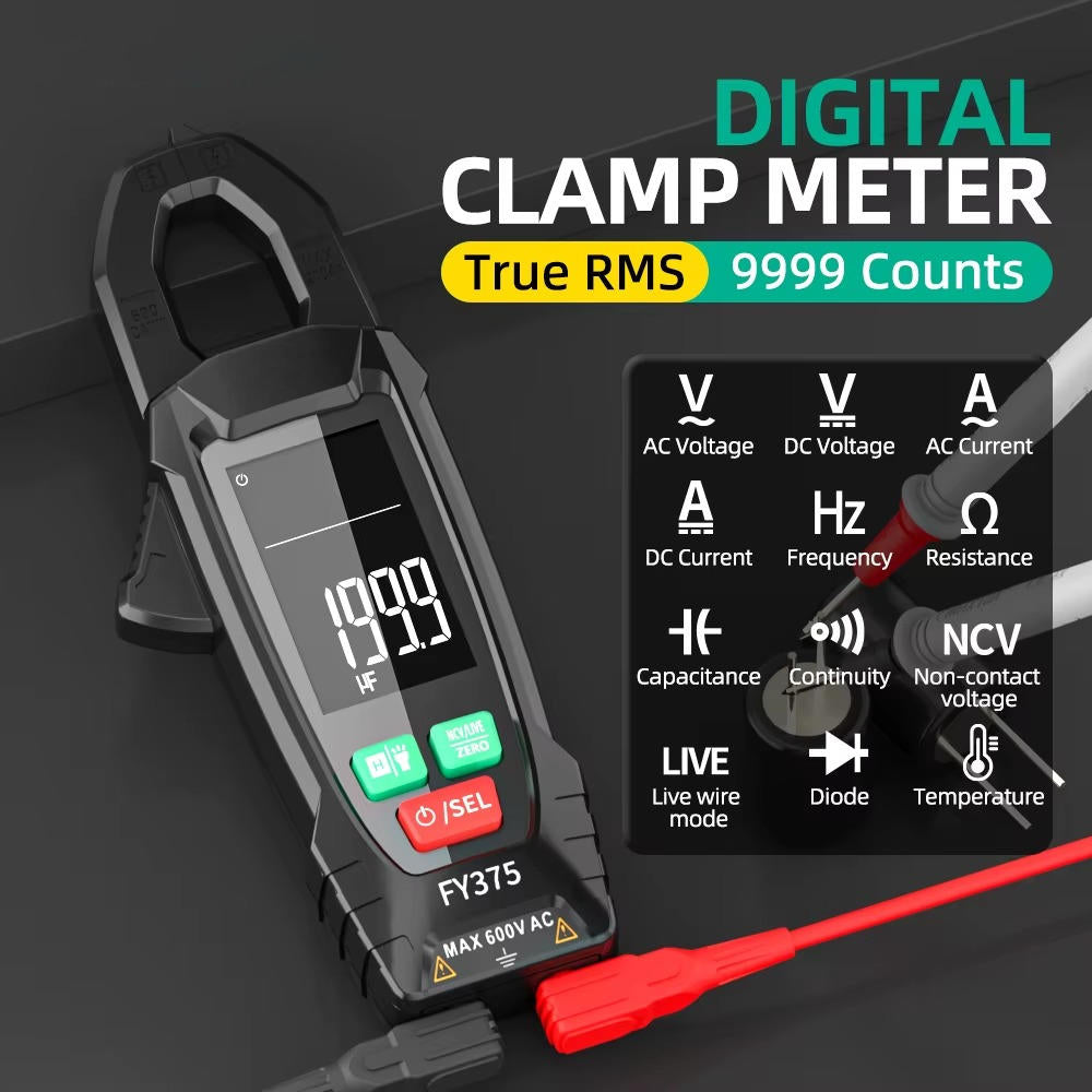 PowerTech™ Clamp Meter for Accurate AC/DC Electrical Testing - Ideal for Professionals - 3