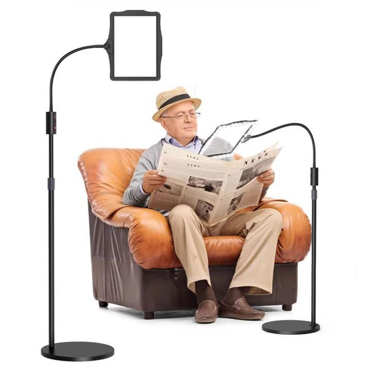 BrightView™ Magnifying Floor Lamp for Crafting and Reading with LED Light
