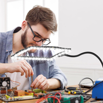 BrightView™ Magnifying Floor Lamp for Crafting and Reading with LED Light