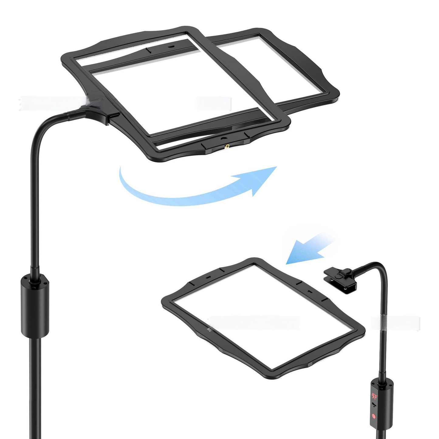 BrightView™ Magnifying Floor Lamp for Crafting and Reading with LED Light