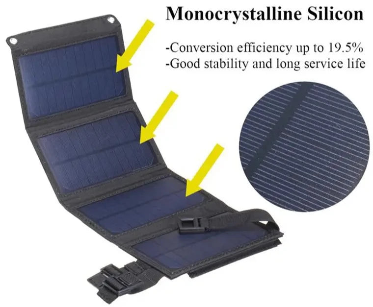 MANIKO™ Waterproof Foldable Solar Phone Charger