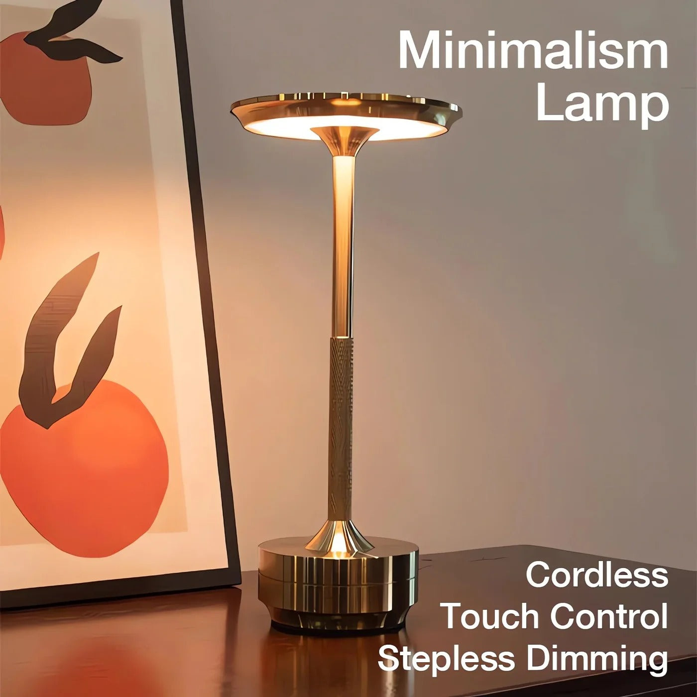 AuraGlow™ Cordless Table Lamp - Modern Battery Operated Lighting for Bedrooms & Desks