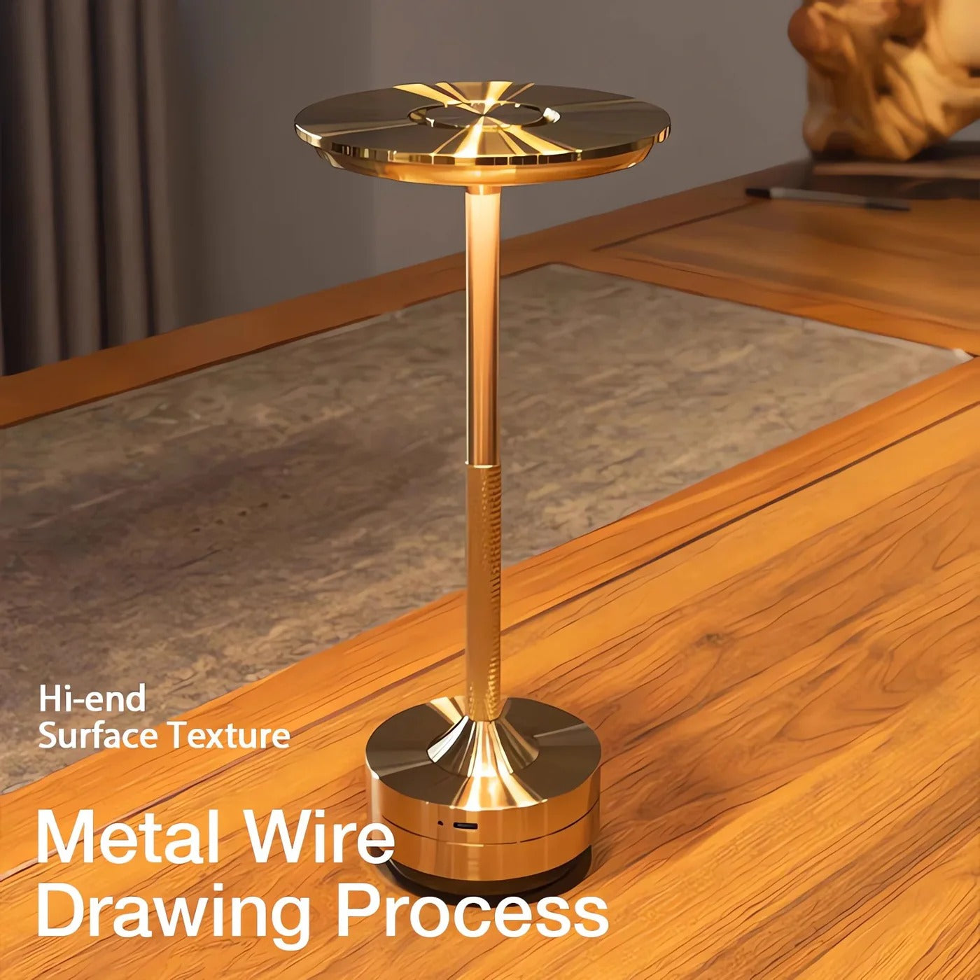 AuraGlow™ Cordless Table Lamp - Modern Battery Operated Lighting for Bedrooms & Desks