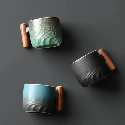 RusticBrew™ Vintage Espresso Cups Set for Coffee Lovers - Stylish Demitasse Mugs