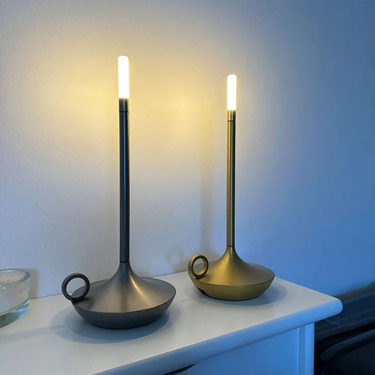 VintageGlow™ Cordless Candle Lamp for Home and Office Ambiance - 1
