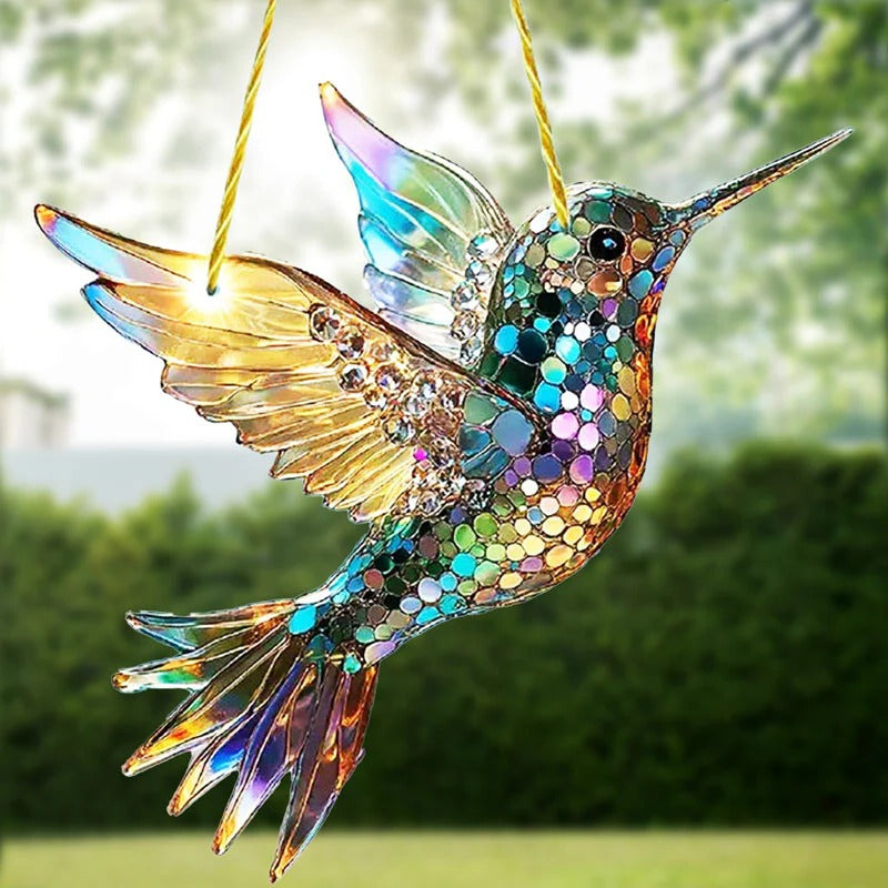 NatureGlow™ Hummingbird Suncatcher - Vibrant Decor for Home and Garden