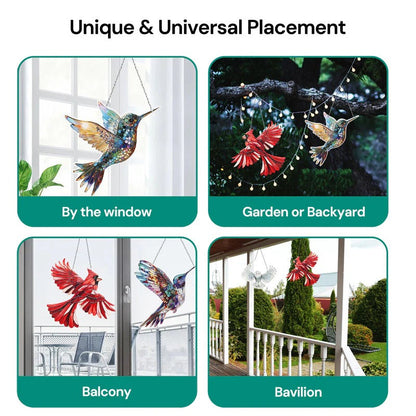 NatureGlow™ Hummingbird Suncatcher - Vibrant Decor for Home and Garden