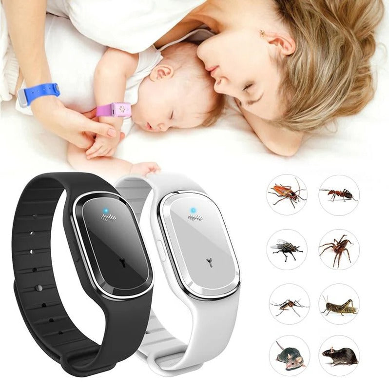 EcoGuard™ Ultrasonic Mosquito Repellent Wristband for All Ages 4