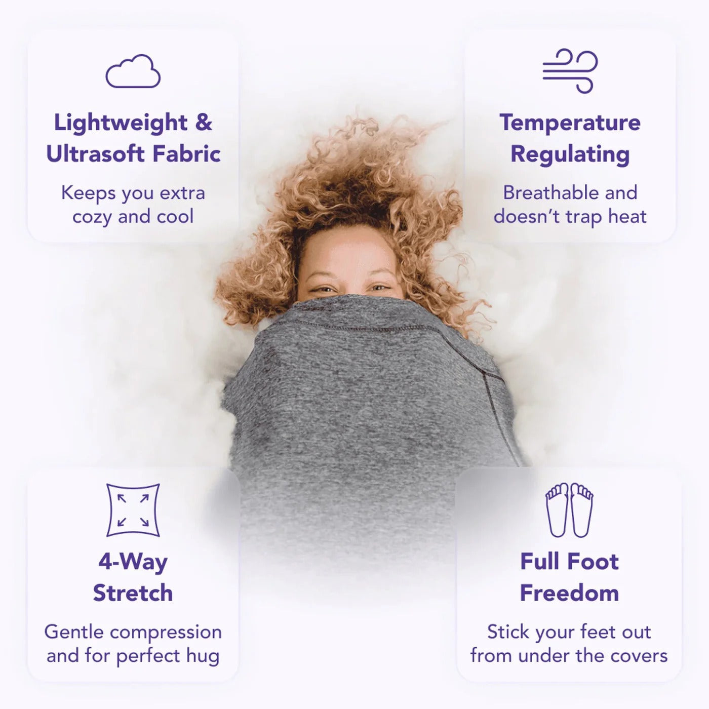 Sleep Pod Move™ Adult Swaddle Blanket for Relaxation and Restful Sleep 5
