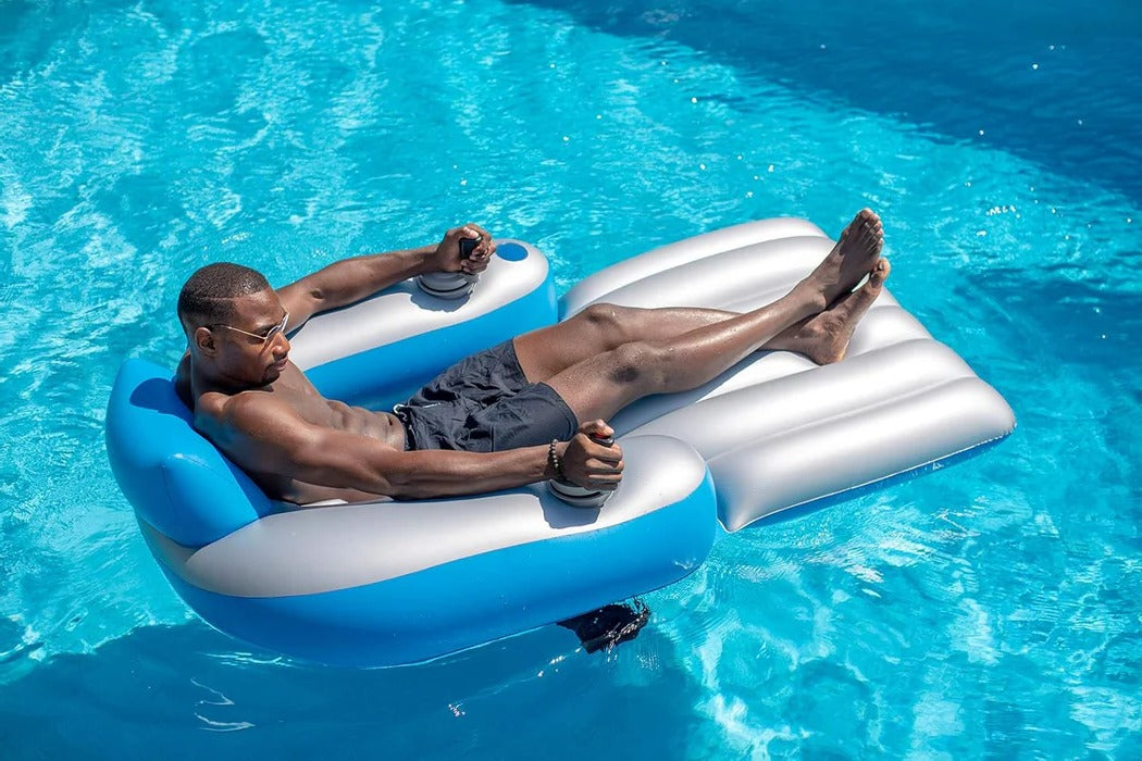 SplashPool™ Motorized Pool Lounger for Effortless Floating Fun 7