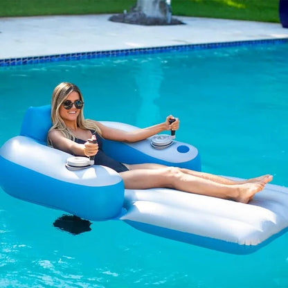 SplashPool™ Motorized Pool Lounger for Effortless Floating Fun 4