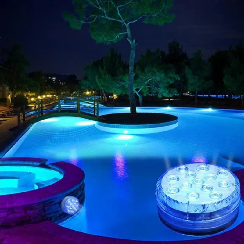 GlowWave™ Submersible LED Lights for Pools and Tubs - Remote Controlled 5