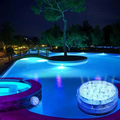 GlowWave™ Submersible LED Lights for Pools and Tubs - Remote Controlled 5