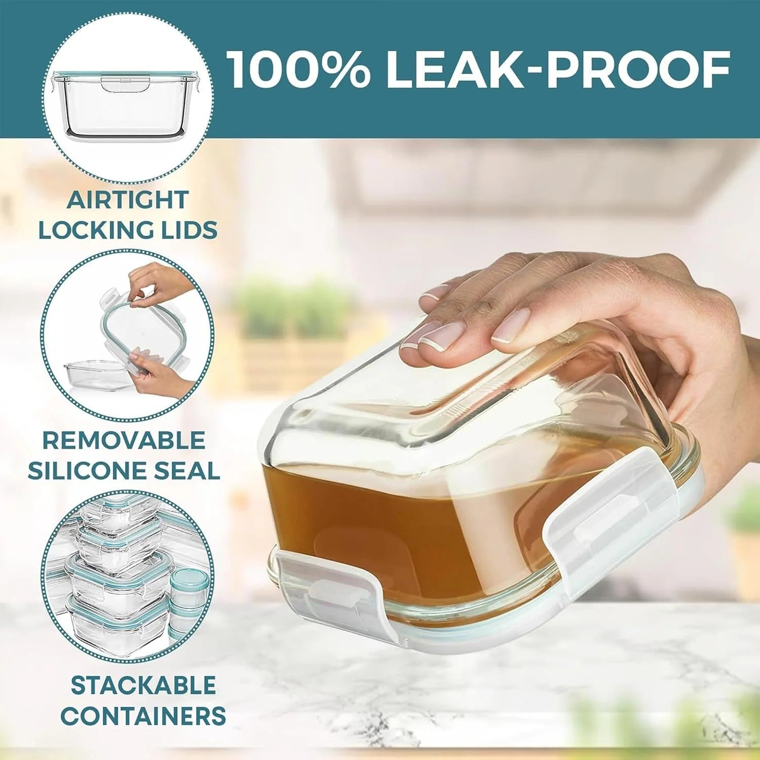 FreshKeep™ 35-Piece Meal Prep Containers Set | Airtight Food Storage Solution 2