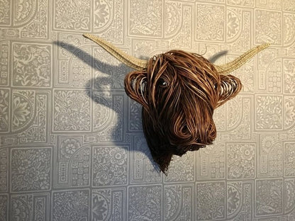 RusticCharm™ Wall Sculpture Art - Handcrafted Cow Decor for Unique Home Style 5