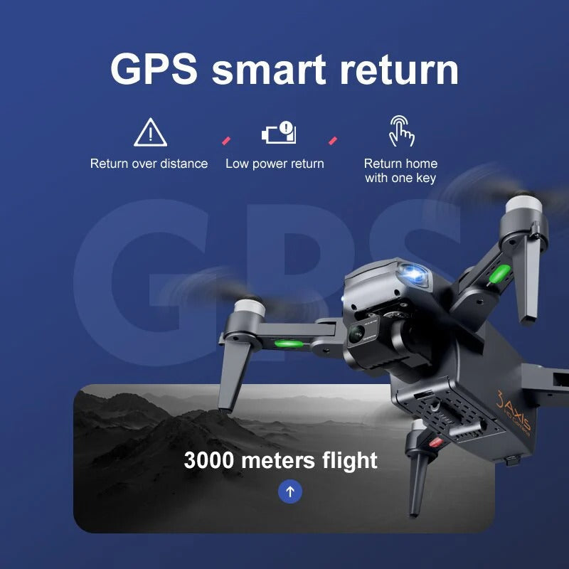 SkyVision™ 8K HD Pro Drone with Dual Camera & GPS for Aerial Photography