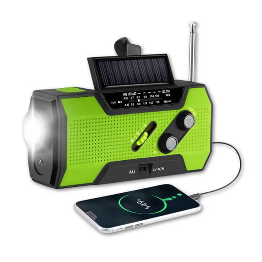SafeGuard™ Emergency Weather Radio – Best Hand Crank & Solar Charging for Safety 1