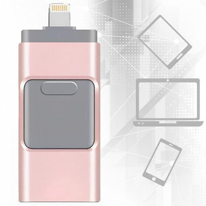 DataMate™ 4-in-1 USB Flash Drive for iPhone, Android, and PC Users - 3