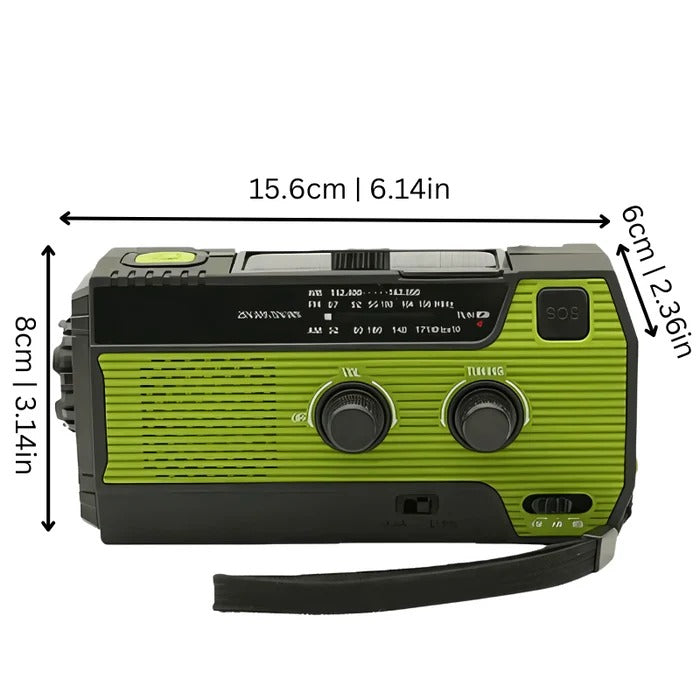SafeGuard™ Emergency Weather Radio – Best Hand Crank & Solar Charging for Safety 2