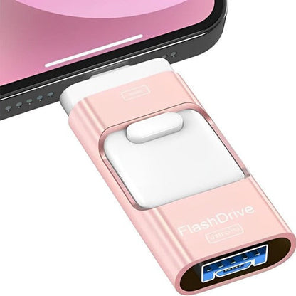 DataMate™ 4-in-1 USB Flash Drive for iPhone, Android, and PC Users - 6