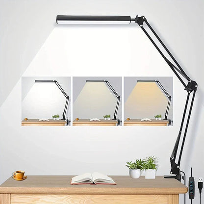 BrightBeam™ Adjustable LED Desk Lamp for Compact Workspaces – Perfect Task Lighting